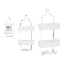 Estantería para Ducha 2 Pisos Blanco Berilo 28x60x14 cm - Metal y PP (6 Unidades) Precio: 58.49999947. SKU: B1BK44G73X