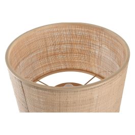 DKD Home Decor Lámpara de Sobremesa Urban de Bambú Marrón 42 x 55 x 42 cm E27 para Salón Dormitorio