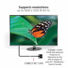Club3D Kabel DVI > VGA 3m St/St