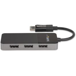 StarTech MST HUB Divisor 3 Puertos DisplayPort 1.4 a 3x DisplayPort, 8K Ultra HD, Alimentado por USB, Compatible con Windows