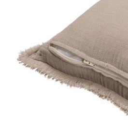 Cojín Beige Oscuro Algodón-Poliéster 50 X 30 cm