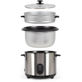 Livoo Olla Arrocera y Vaporera DOC293 de Acero Inoxidable, 2.8L, 1000W, Mantiene Caliente