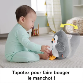 Fisher-Price Pingüino Anda y Aletea Peluche Musical para Bebés +0 Meses
