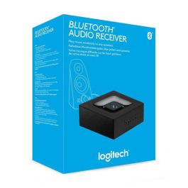 Logitech Adaptador de Audio Bluetooth para Altavoces, Convierte Sistema de Sonido en Inalámbrico, Conexión Multipunto RCA 3.5mm