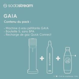 Sodastream Máquina de Soda Gaia Negro SOD7290116742366