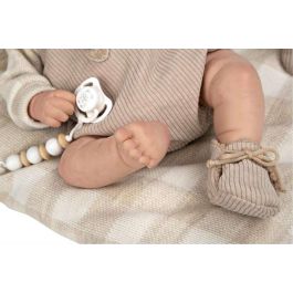 Muñecas Arias Muñeco Reborn Ruben c/cojin, Cuerpo Blando 45 cm