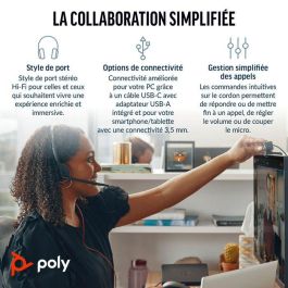 Poly Blackwire C3225 Stereo USB-C Headset (Bulk) Poly Blackwire C3225 Stereo USB-C Headset (Bulk)
