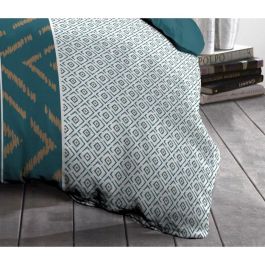 Conjunto de edredones de microfibra Ethno - 1 cubierta nórdica 140x200 cm + 1 funda de almohada 63x63 cm - pato azul - pasión de lino para el hogar Conjunto de edredones de microfibra Ethno - 1 cubierta nórdica 140x200 cm + 1 funda de almohada 63x63 cm - pato azul - pasión de lino para el hogar