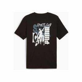 Camiseta de Manga Corta Hombre Puma Graphics Puma Sports Club Negro