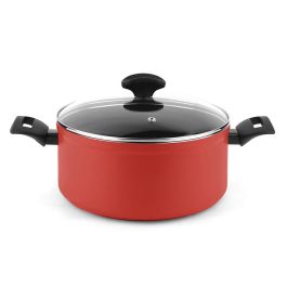 Fagor Olla Roja Ø20x10cm Aluminio Forjado Antiadherente con Tapa Vidrio Termoresistente Precio: 28.49999999. SKU: S7905879