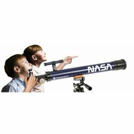 Clementoni CLE8005125527380 - Ciencia y Juego - Telescopio NASA 50 mm con Trípode Extensible hasta 127 cm