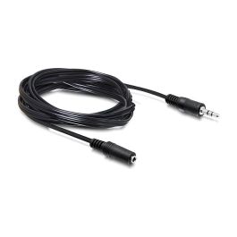 DeLOCK Cable de Audio Jack 3.5mm Hembra a Macho de Extensión/Alineal - 5 Metros, Negro Precio: 25.4999998. SKU: B12NDASBE9