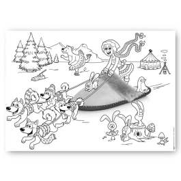 Maped Mantel Individual para Colorear Din A3 Pack 15 Unidades Surtidas 42x30cm