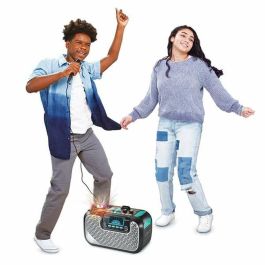 Karaoke super sound con altavoz y micrófono incorporados ¡crea la atmosfera adecuada para tu fiesta proyectando luces multicolor!30,6x16x20,8 cm Karaoke super sound con altavoz y micrófono incorporados ¡crea la atmosfera adecuada para tu fiesta proyectando luces multicolor!30,6x16x20,8 cm