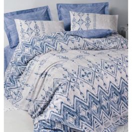 ASI8684283035236 Juego de cama Azul 100% algodón con 1 funda nórdica 220x240 cm y 2 fundas almohada 60x60 cm ASI8684283035236 Juego de cama Azul 100% algodón con 1 funda nórdica 220x240 cm y 2 fundas almohada 60x60 cm
