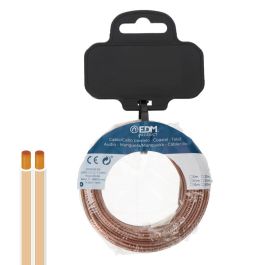 Edm Cable paralelo 2x0,75mm² transparente 15m para audio y video