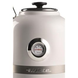 Ariete 2854/01 Hervidor Eléctrico Moderna Blanco 1.7L Acero Inoxidable, Base Inalámbrica 360°, Termómetro, Apagado Automático Ariete 2854/01 Hervidor Eléctrico Moderna Blanco 1.7L Acero Inoxidable, Base Inalámbrica 360°, Termómetro, Apagado Automático