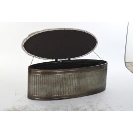 DKD Home Decor Descalzadora Loft, Banco Recibidor con Asiento Beige y Estructura Marrón Oscuro de Metal y Poliéster, 121x44x47.5 cm DKD Home Decor Descalzadora Loft, Banco Recibidor con Asiento Beige y Estructura Marrón Oscuro de Metal y Poliéster, 121x44x47.5 cm