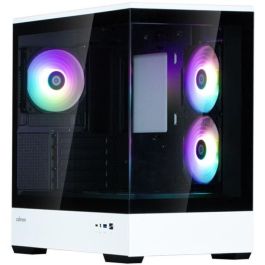 Caja PC Mini Tower sin fuente de alimentación - ZALMAN P30 BW (Negro/Blanco) - Micro ATX/Mini-ITX - 3x120mm A-RGB - USB-C/3.0/HD Audio Precio: 116.50000032. SKU: B17AM6RGSC