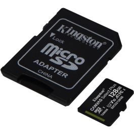 Kingston Canvas Select Plus microSDXC 128 GB Clase 10 UHS-I A1 Optimizada Android, Fotos Alta Resolución y Video Full HD, Adaptador SD