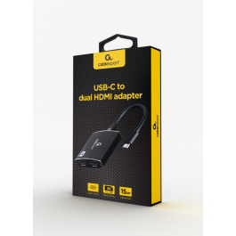 Cable USB-C a HDMI GEMBIRD A-CM-HDMIF2-01 Negro Precio: 35.50000003. SKU: S5616525