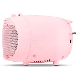 Medion MED4061275227475 Radio CD FM Portátil Rosa con 2x2.2W RMS de Potencia de Sonido