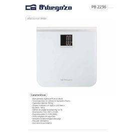 Báscula Digital de Baño Orbegozo PB2236 Blanco Plástico 150 kg