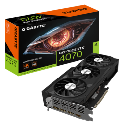 Vga Gigabyte Gv-N4070Wf3Oc-12Gd,Nv,Rtx4070,Gddr6X,12Gb,192Bit,Hdmi+3Dp,Windforce 3X (3 Ventiladores)