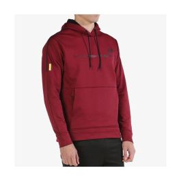 Sudadera con Capucha Hombre Bullpadel Lipis Rojo Oscuro