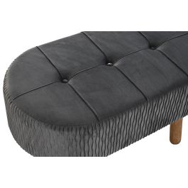 DKD Home Decor Descalzadora Scandi para Dormitorio o Recibidor Velvet Madera Gris Oscuro Natural 46x38x80cm Asiento 38cm Desmontable DKD Home Decor Descalzadora Scandi para Dormitorio o Recibidor Velvet Madera Gris Oscuro Natural 46x38x80cm Asiento 38cm Desmontable