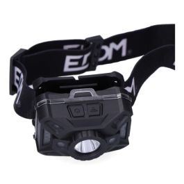 Edm Linterna de Cabeza LED con Sensor 7 Tipos de Luz 5W, Múltiples Modos de Iluminación y Luz Roja, Ajustable, Hasta 16h Autonomía