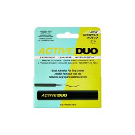 Ardell Active Lash Duo Adhesivo para Pestañas Postizas Negro, Larga Duración, Resistente al Agua, Doble Aplicador 1 unidad