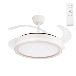 Bandido Ventilador DC 4 Aspas 107d Blanco 59W Verano-Invierno Control Remoto Temporizador 3500-4000-6500K 5900lm Precio: 61.49999966. SKU: B18RLMJHRH