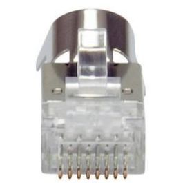 EQUIP 121148 Conectores Cat.8 RJ45 Blindados, Set de 50 Unidades, Color Gris