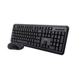 Teclado y Ratón Inalámbrico Trust TKM-350 Negro QWERTY