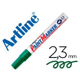 Rotulador Artline Marcador Permanente Ek-400 Xf Verde -Punta Redonda 2.3 mm -Metal Caucho Y Plastico 12 unidades