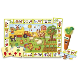 Lisciani Giochi Hablando Carotina - Happy Farm - Rompecabezas Sonido Correctivo - A partir de 3 años