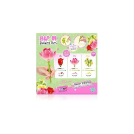 Canal Toys Bloom BLM 002 - Pack de 3 Bolígrafos para Armar con Flores Rosa, Loto y Margarita - Tinta con Purpurina y Aroma