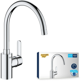 Grohe 31494001 Grifo de Cocina Cromo Caño C Caño Alto Rotación 150°