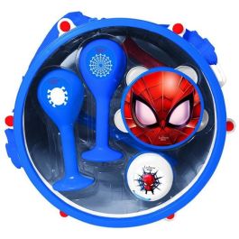 Lexibook LEX3380743080338 Set musical Spider-Man con 7 instrumentos y almacenamiento en tambor