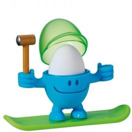 WMF 0616687620 McEgg Eierbecher con Cuchara, Plástico, Cromargan H 11cm, Azul