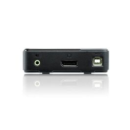 Aten KVM Switch USB DisplayPort 1.2 4K de 2 Puertos con Cables Incluidos CS782DP