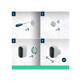 Arlo ARL1712272875232 Cámara de Vigilancia Essential2 2K con Visión Nocturna a Color y Batería de 6 Meses (Paquete de 2)