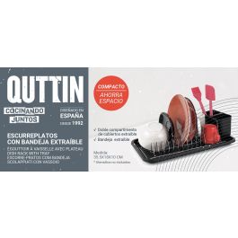 Escurreplatos con bandeja Quttin 35.5 x 18 x 10 cm (12 Unidades) Escurreplatos con bandeja Quttin 35.5 x 18 x 10 cm (12 Unidades)