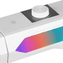 Mars Gaming MSDUOW Altavoces Convertibles 2 en 1 / Barra Sonido Gaming RGB Mesh Bluetooth 5.0 Jack DSP 15W Blanco