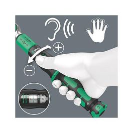 Wera Llave Dinamométrica de Clic Safe-Torque A 1 Set 1 1/4" 05075830001, Rango 2-12 Nm, Incluye 8 Puntas