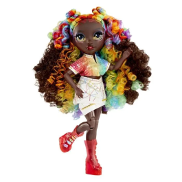 MGA Rainbow High Muñeca Iris Crystal Fashion con Accesorios de Cristal DIY para Niñas +8 Años