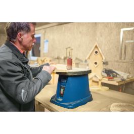 Scheppach OSM 100 Lijadora oscilante con mangas abrasivas y cilindros de lijado, 450W 230V, mesa de hierro fundido Scheppach OSM 100 Lijadora oscilante con mangas abrasivas y cilindros de lijado, 450W 230V, mesa de hierro fundido