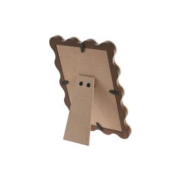 DKD Home Decor Marco de Fotos Moderno Marrón Oscuro MDF Cristal 10x15 cm (6 Unidades) 2.5 x 18.5 x 13 cm