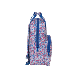 Mochila Escolar Nait Nait Flores coimbra azul Azul 20 x 28 x 8 cm